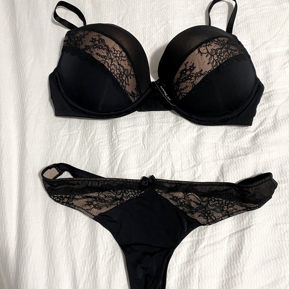 Adore Me Bra and matching panty set.